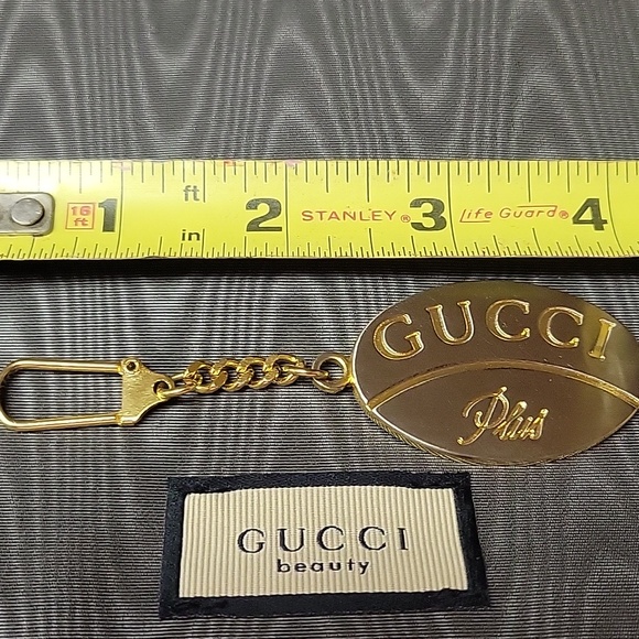Gucci Other - Authentic Gucci Brushed Silver & Gold Keychain/Bag Charm